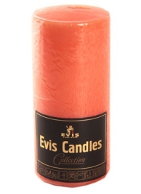 Свеча пенек d60х h120 лососевая