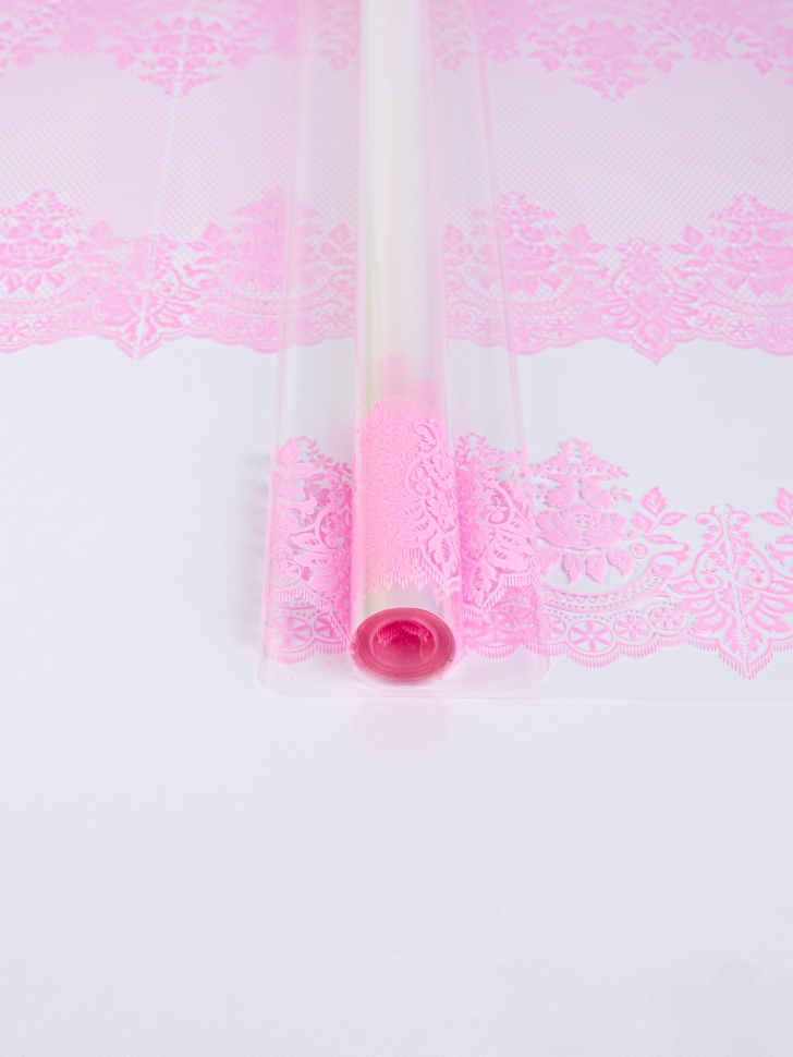 Пленка цветная 60см Ажур розовый жемчуг Пленка цветная 60см Ажур розовый жемчуг