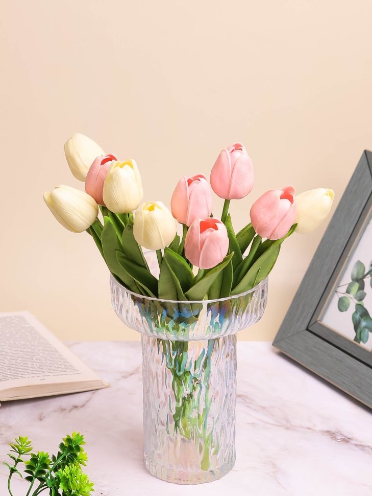 Ваза стекло h20 d14см К 218 прозрачный Ваза стекло h20 d14см К 218 прозрачный