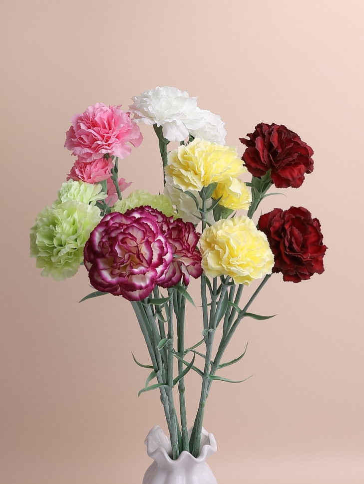 ИЦ Букет Гвоздики 59см 3 головы микс ИЦ Букет Гвоздики 59см 3 головы микс