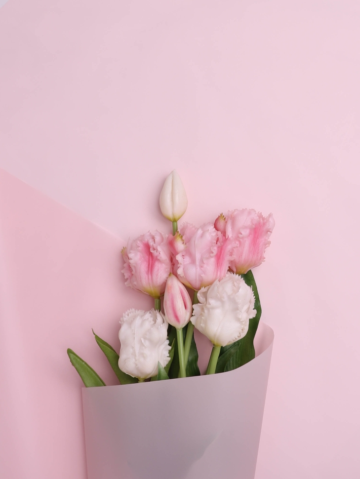 Пленка матовая 40мкм 58см х 10м Воздух розовый светлый