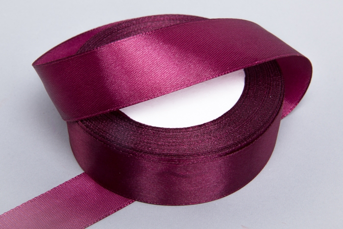 Лента атласная 25мм х 25 ярд JD вишневый Лента атласная 25мм х 25 ярд JD вишневый