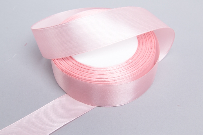 Лента атласная 25мм х 25 ярд  JD персиковый пастельный