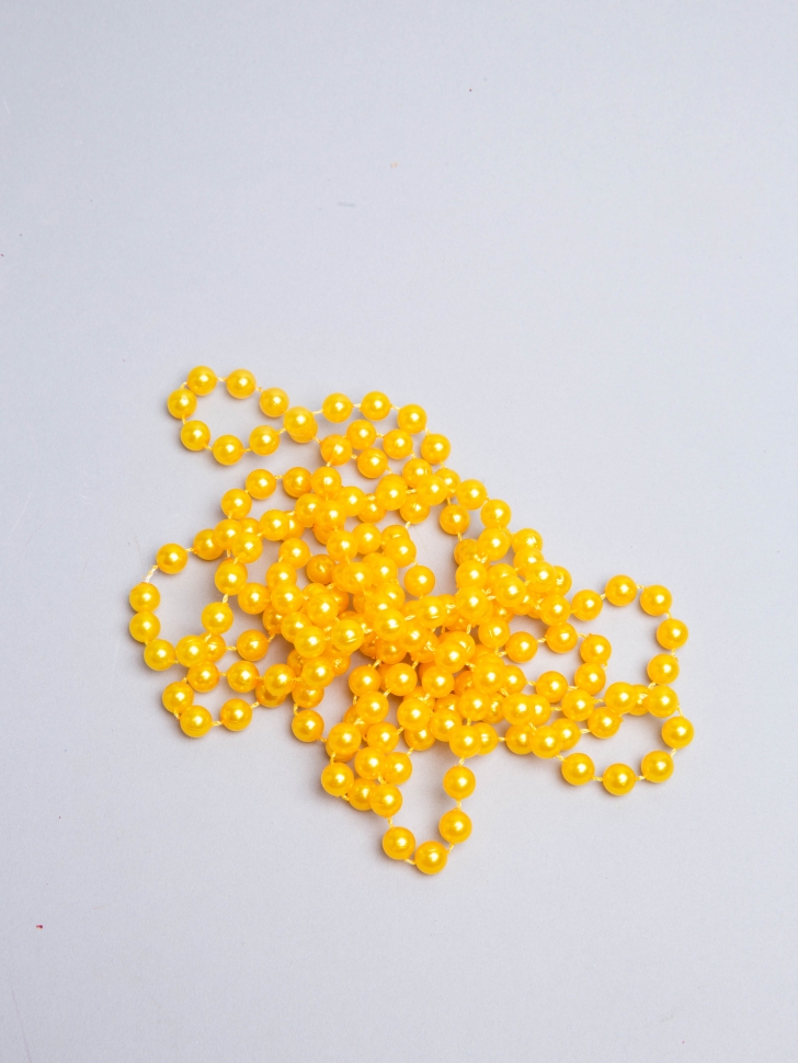 Бусы 8мм х 2м П желтые Бусы 8мм х 2м П желтые