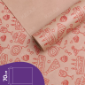 Бумага крафт 70г/м2, 70см x 10м, Праздник, красный