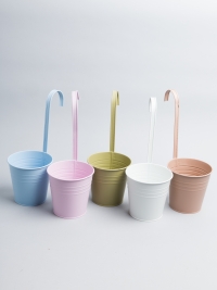 Кашпо с ручкой 13х9,5х13см LH220307-82 микс