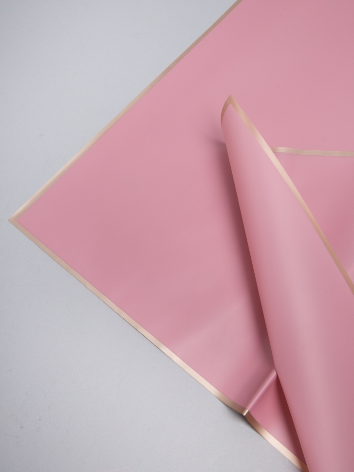 Пленка матовая 58смх58см 10 листов 50мкм кант Розовое золото, марсала Пленка матовая 58смх58см 10 листов 50мкм кант Розовое золото, марсала