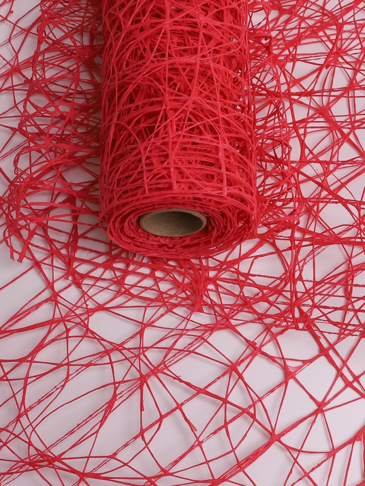 Сетка Сизаль 53см х 5ярд малиновый