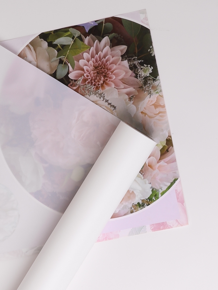 Пленка матовая 60см х 10м  на втулке белый