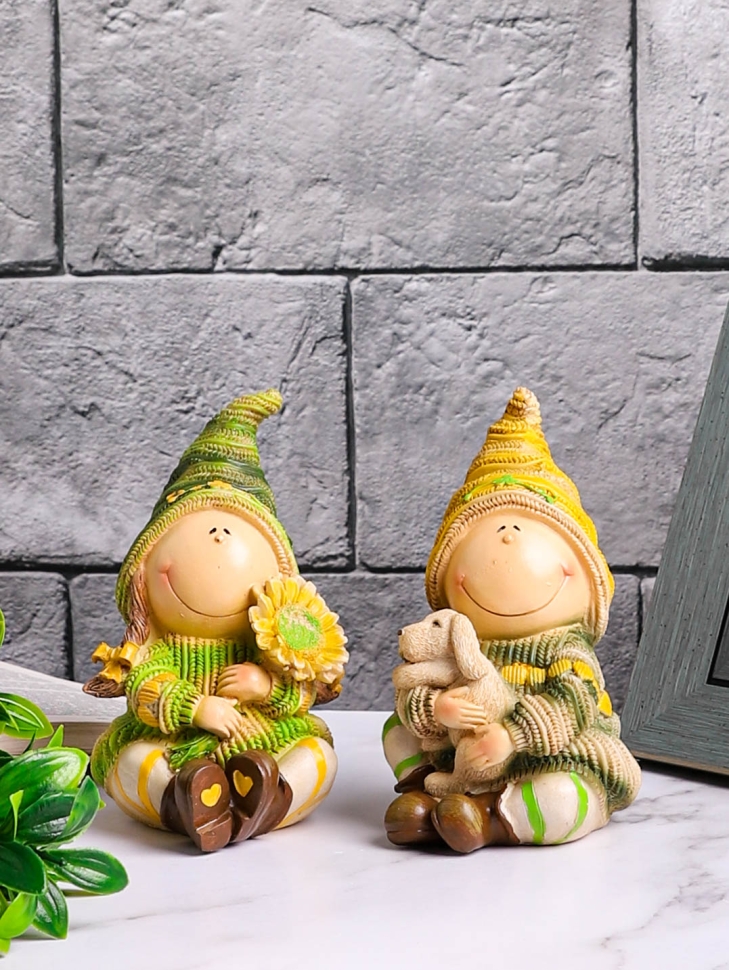 Фигурки 2шт Дети  11х9,5х16см