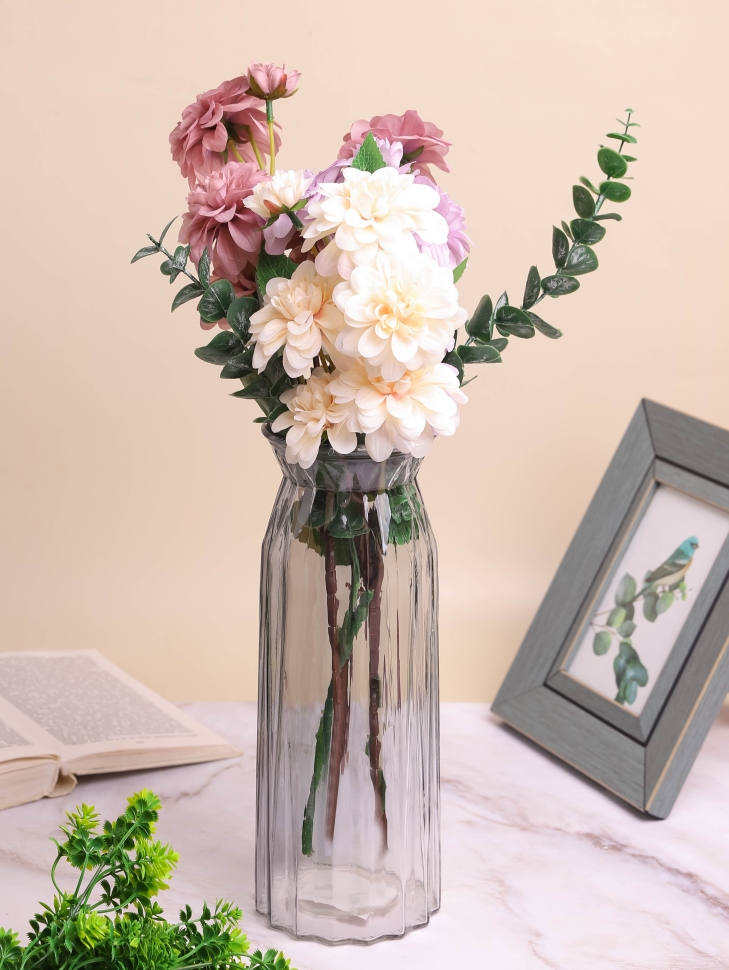 Ваза стекло h30 d11,5/10,3см К 283 графит Ваза стекло h30 d11,5/10,3см К 283 графит