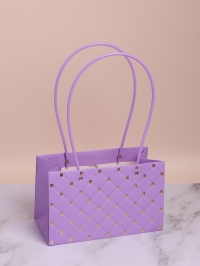 Сумочка для цветов 22х13,5х10,5см 3D М311 лаванда