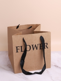 Сумочка крафт Flower 25х25х25см