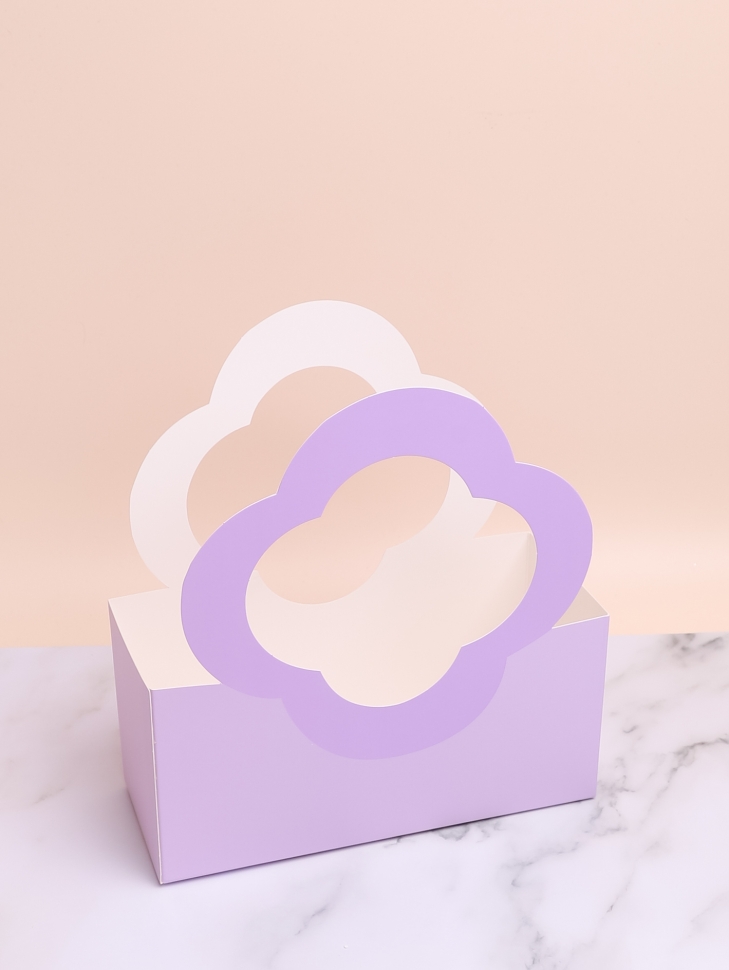 Плайм пакет для цветов прямоугольник H25х22х8см четырехлистник сиреневый светлый Плайм пакет для цветов прямоугольник H25х22х8см четырехлистник сиреневый светлый