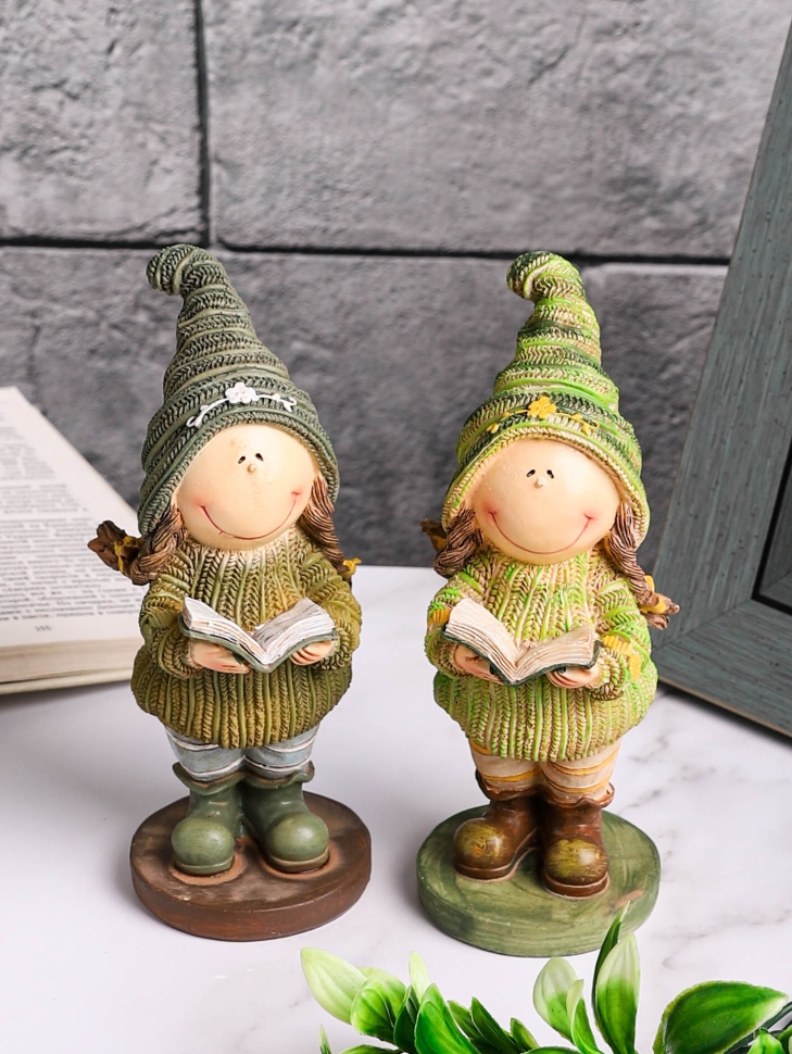 Фигурки 2шт Девочки с книгами 9х8х19см Фигурки 2шт Девочки с книгами 9х8х19см