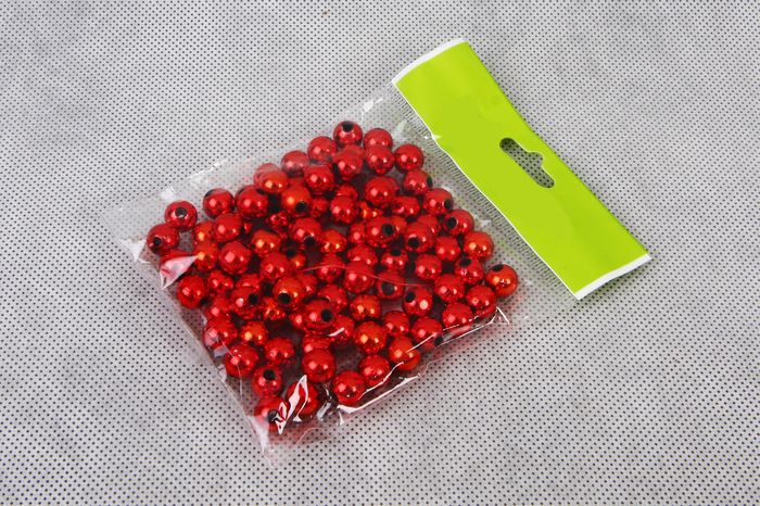 Бусинки 10мм П красные Бусинки 10мм П красные