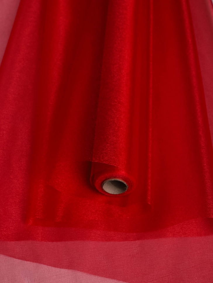 Органза-снег в рулоне 70смх9м малиновый Органза-снег в рулоне 70смх9м малиновый