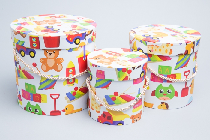 Коробка цилиндр набор из 3шт. 18,3х17,2см 9144-814-86 Коробка цилиндр набор из 3шт. 18,3х17,2см 9144-814-86