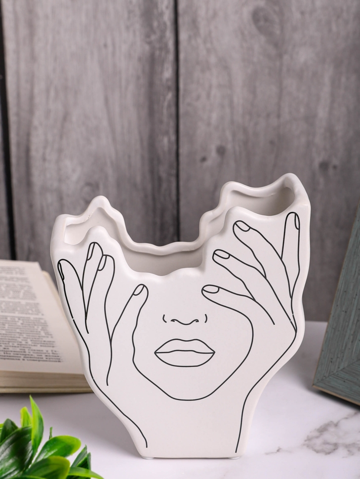 Ваза керамика 14,5х5,5х16см SL701-1S белый Ваза керамика 14,5х5,5х16см SL701-1S белый