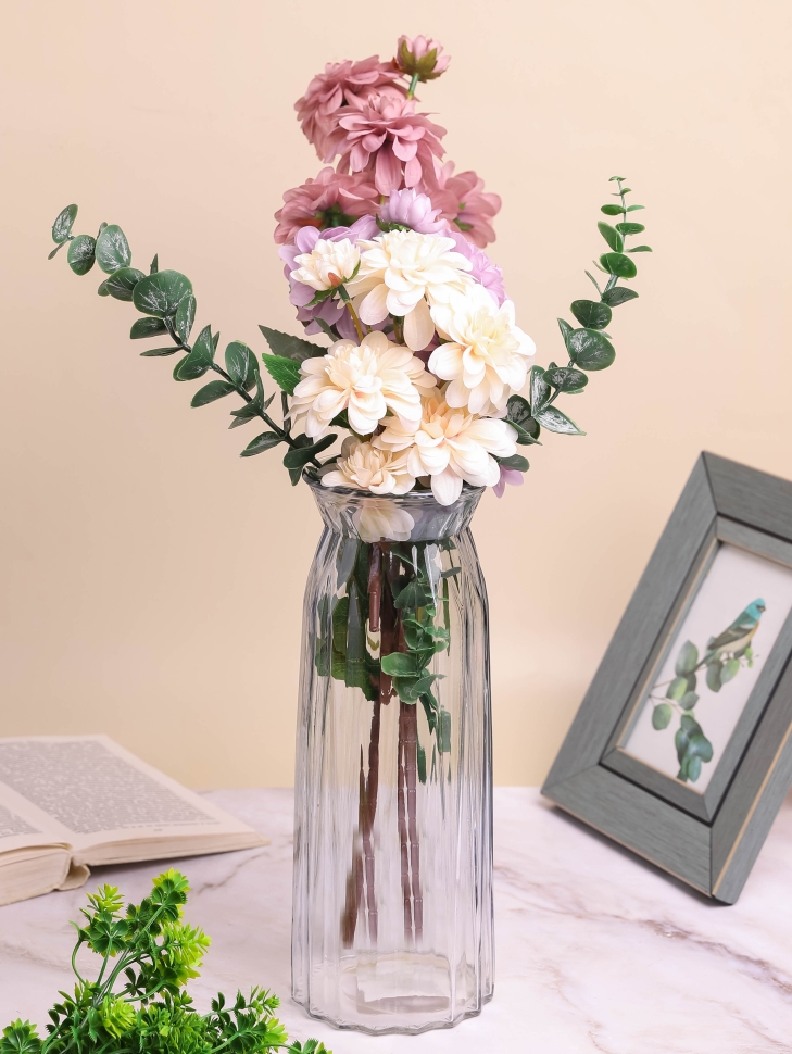 Ваза стекло h30 d11,5/10,3см К 283 прозрачный