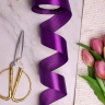 Лента атласная 38мм х 25ярд фиолетовый