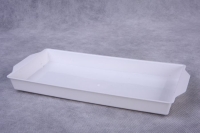 Поддон для кирпича 26х12,5х2,5см белый