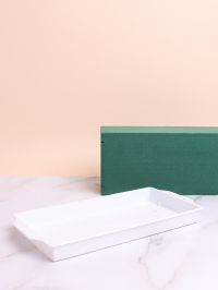 Поддон для кирпича 26х12,5х2,5см белый