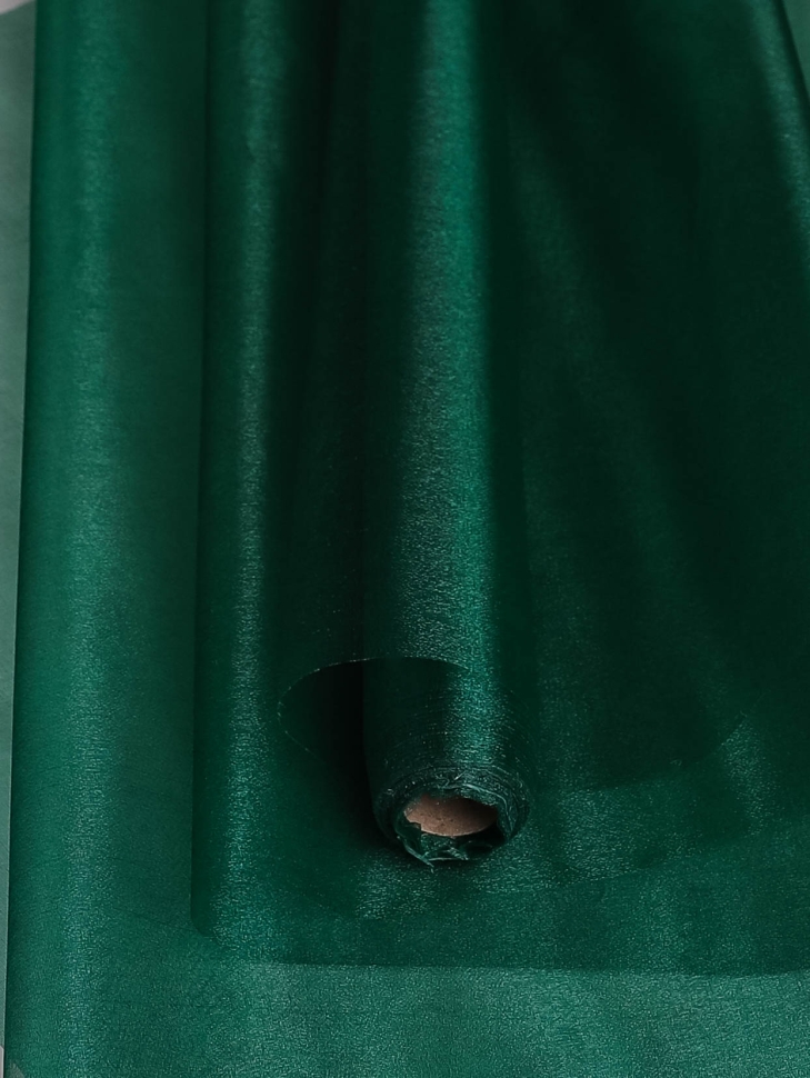 Органза-снег в рулоне 70смх9м зеленый Органза-снег в рулоне 70смх9м зеленый