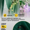 Органза-снег в рулоне 70смх9м зеленый Органза-снег в рулоне 70смх9м зеленый