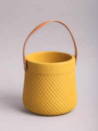 Кашпо керамика 14х14х14см ZY2141-14 желтый