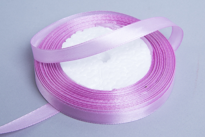 Лента атласная 10мм х 25ярд JD сиреневый светлый Лента атласная 10мм х 25ярд JD сиреневый светлый
