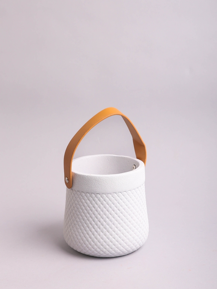 Кашпо керамика 14х14х14см ZY2141-14 белый