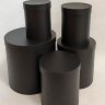 Коробка цилиндр набор из 5шт h30xd30см №83 однотонный черный Коробка цилиндр набор из 5шт h30xd30см №83 однотонный черный
