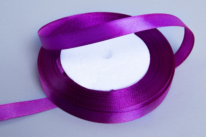 Лента атласная 10мм х 25ярд JD фиолетовый Лента атласная 10мм х 25ярд JD фиолетовый