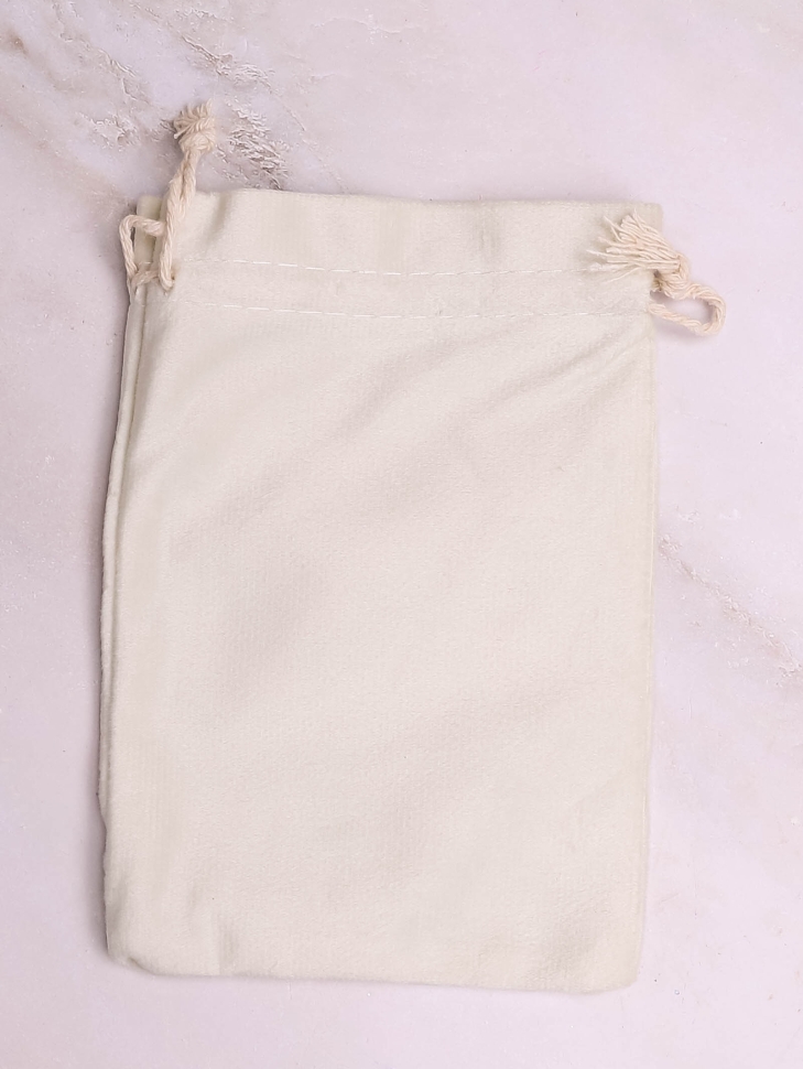 Мешок подарочный велюр 12x17см белый Мешок подарочный велюр 12x17см белый