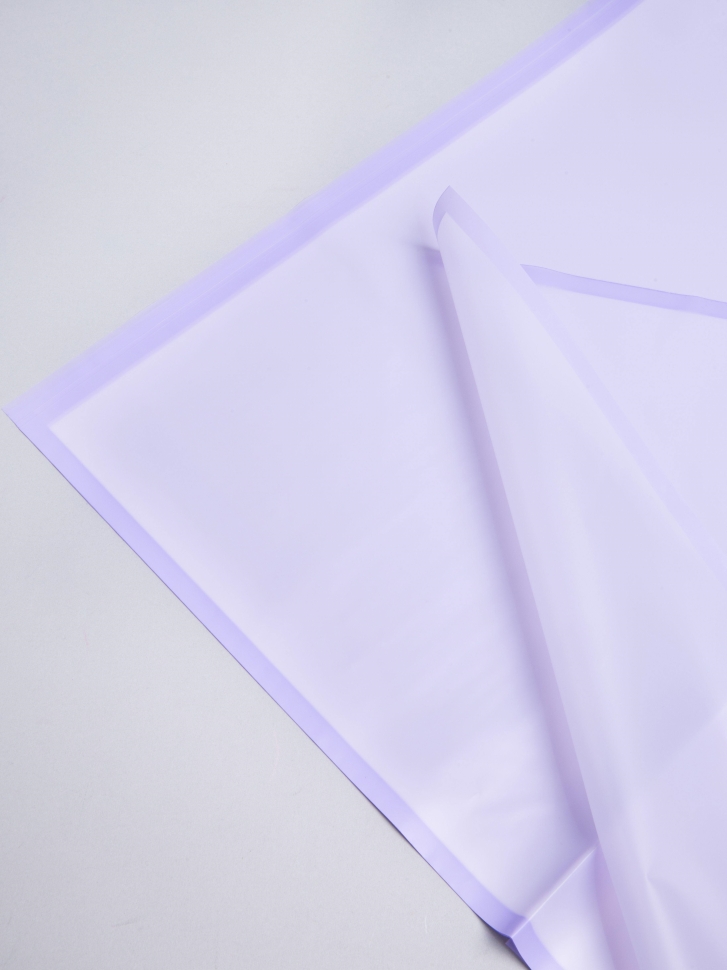 Пленка матовая 58смх58см 10 листов 50мкм фрост с каймой лаванда Пленка матовая 58смх58см 10 листов 50мкм фрост с каймой лаванда