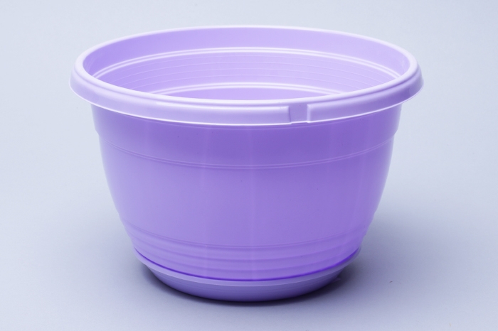 Горшок пластик Глория D21, 3,3л с поддоном лаванда Горшок пластик Глория D21, 3,3л с поддоном лаванда