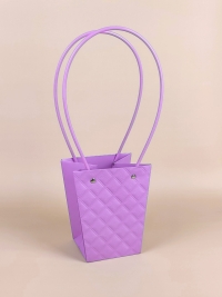 Сумочка для цветов 13х 9,5х15,5см К 3D лаванда