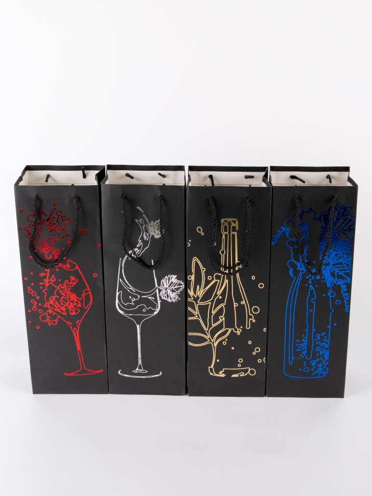 Сумочка под бутылку 12х35x9см 388-10 микс Сумочка под бутылку 12х35x9см 388-10 микс