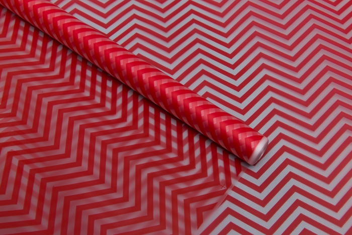 Пленка матовая Зигзаг 70см х 10м красный Пленка матовая Зигзаг 70см х 10м красный