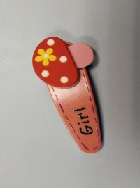 Заколка З-088 6x2,5см гриб