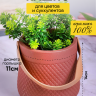 Кашпо керамика 14х14х14см ZY2141-14 коричневый Кашпо керамика 14х14х14см ZY2141-14 коричневый