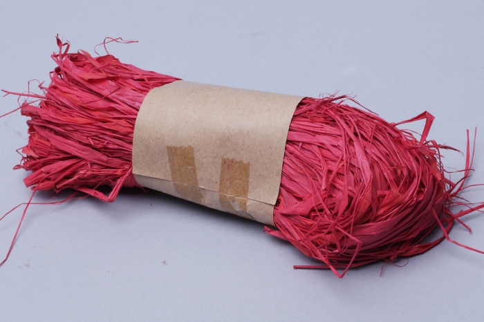 Рафия натуральная 30г красный