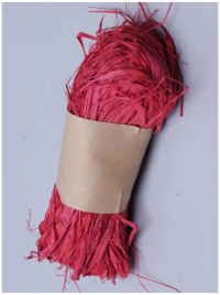 Рафия натуральная 30г красный