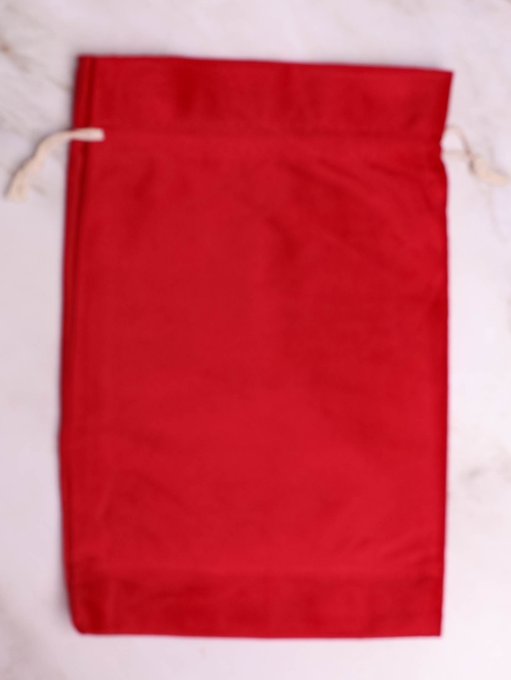 Мешок подарочный велюр 17x23см красный Мешок подарочный велюр 17x23см красный