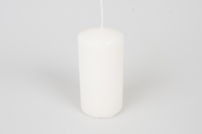 Свеча пенек d63х h150мм белый