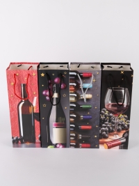 Сумочка под бутылку 12х35x9см 388-13 микс