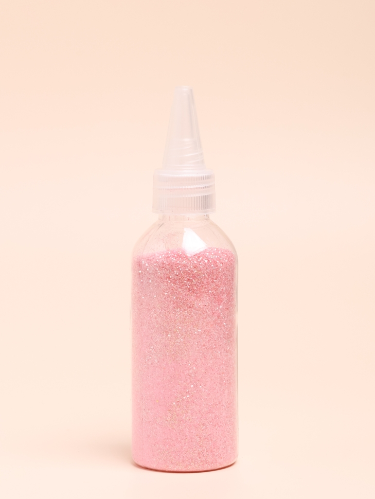 Блестки 80г К с дозатором светло-розовые флуоресцентные Блестки 80г К с дозатором светло-розовые флуоресцентные