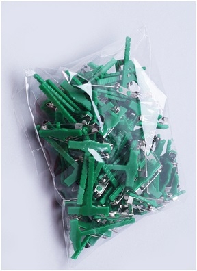 Булавка-клип Гала зеленая, 100шт Булавка-клип Гала зеленая, 100шт