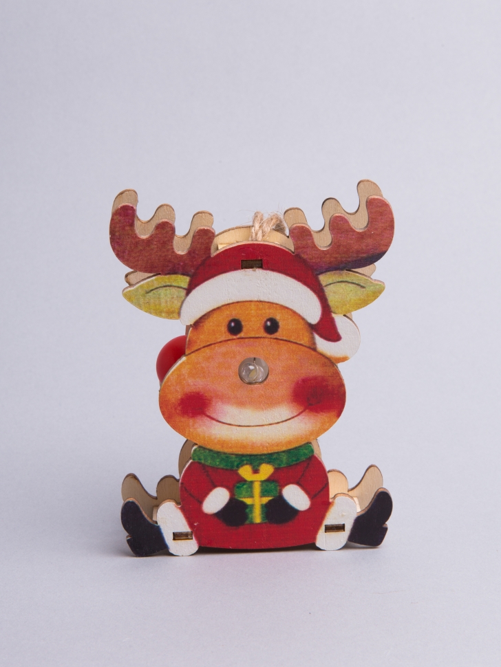 Подвеска деревянная светодиодная 10x7x2см GD-12B Подвеска деревянная светодиодная 10x7x2см GD-12B